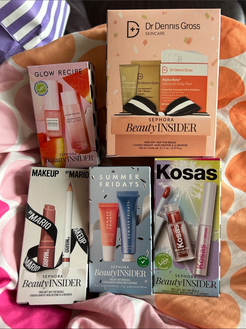 Sephora Beauty Insider Mini Skincare & Lip Color Set – Pink, Peach, Coral, Red